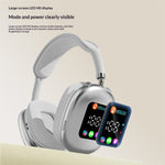 LinkMejor MAX600 Wireless Headset Bluetooth Headphones HiFi Bass Driver 3D Stereo Low Latancy Digital Display Screen Headset