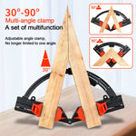 Woodworking 90° Corner Frame Clamp Adjustable Expandable Quick-Lock ABS Plastic Picture Framing Woodworking Tool for Precise Angle Positioning and Efficient Operation