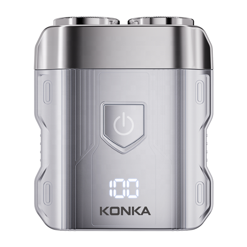 LinkMejor KTXD-7001S Portable Mini Shaver Men Electric Shaver Beard IPX7 Waterproof Rechargeable Magnetic Head Shaver Travel