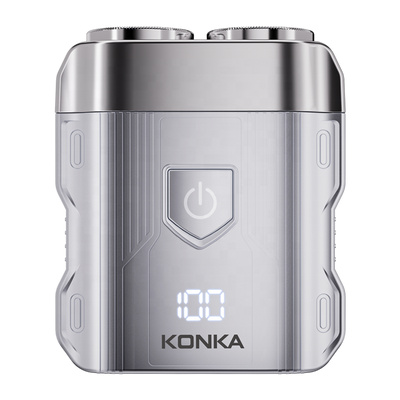 LinkMejor KTXD-7001S Portable Mini Shaver Men Electric Shaver Beard IPX7 Waterproof Rechargeable Magnetic Head Shaver Travel