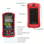 LinkMejor TS-60 Digital Multimeter 6000 Counts High Precision Rechargeable Battery Live Wire Detection AC/DC Voltage Current Measurement