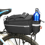 LinkMejor Bicycle Rear Seat Bag Waterproof Pannier Trunk Bags Back Rack Rear Seat Bag Multifunctional Cycling Luggage Shoulder Handbag