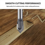 6mm Shank Carbide Tipped CNC Engraving Router Bit 60 Degree V Groove YG G Carbide Hard and Soft Wood Cutting Tool