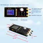 QLS3600S Signal Generator 0-30MHz High Stability Multiple Waveforms USB Interface Frequency Sweep VCO Burst DC 5V Power Amplitude Control