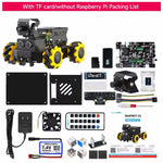 Yahboom Raspberry Pi 5 AI Vision Robot Car 4WD Mecanum Robot Car Omnidirectional Raspbot V2 2DOF PTZ Python Programming ROS2-Humble