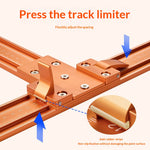 Imbot Wood Cross-backer Ruler 90° Corner Plate Precision Aluminum Alloy Woodworking Cutting Guide Positioning Tool