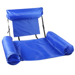 LinkMejor Summer Floating Row Swimming Pool Floats Foldable Air Mattresses Bed Beach Water Sports Lounger float Chair Hammock Mat