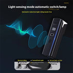 LinkMejor Intelligent Light-sensing Bicycle Headlight 1500mAh Power Bank Flashlight Handlebar Waterproof USB Charging Bike Front Light for MTB Outdoor Safe Night Riding