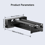 [EU/US Direct]LONGER Laser Rotary Roller, 6-200mm Engraving Diameter, 360 Degree Rotating, Engrave on Cylindrical Objects, Goblets, Pen, Pipes