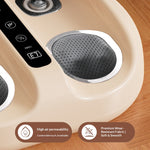 KM-Q7 Foot Massager with Heat Therapy Shiatsu Kneading & Vibration 3 Modes 3 Intensities for Sole Calf Relaxation Home Office Use