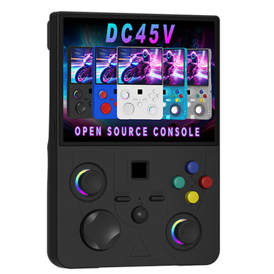 [128GB] DC45V 20000+ Games Open Source Handheld Gaming Console 4.5 Inch IPS Screen RK3326 WiFi 4000mAh Retro Game Player with Vibration RGB Joystick Portable Linux Gaming Device