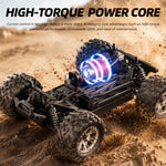 LinkMejor KF13 RTR 1/16 2.4G 4WD 30km/h RC Car High Speed Off-Road Truck Full Proportioal LED Light Remote Control Vehicles Models Toys