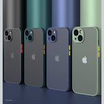 Black Armor Bumper Shockproof Silicone Hard Cover Phone Case for iPhone 16 16 Plus 16 Pro 16 Pro Max