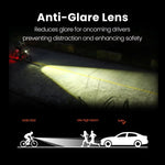 Magicshine HR 1300 Dual Mount Bike Light 1300 Lumen Cut-Off Beam USB-C Rechargeable Bicycle Headlight IPX6 Waterproof For Road Commuting