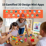LinkMejor X-MAKER Children's 3D Printer High Precision 0.1/0.05mm Ultra Silent <50dB Wireless Smart One-Press Printing WiFi USB Safe Enclosed Design