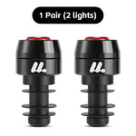 WEST BIKING 2Pcs Bicycle Handlebar Plug Grip Taillight MTB Warning Rear Lights for 22.2mm Bar 3 Modes Bike Light Cycling Safety