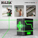LinkMejor Laser Level 2 Lines Green Light Mini Self-Leveling Horizontal And Vertical Cross Super Powerful Laser Beam Line