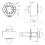 [HK Direct] ApisQueen 12-16V U2 CW/CCW Underwater Thruster Drive 300W Brushless Motor with ESC, 3.75lbs Thrust Power for Kayaks, ROV, RC Boats, Underwater Vehicles, Diving