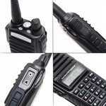 LinkMejor UV-82 8W 10KM Tri-Power Modes Dual PTT Walkie Talkie Portable VHF UHF Two Way Radio Ham