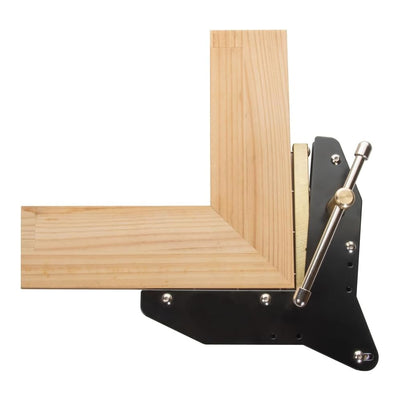 Woodworking Miter Clamp Max Corner Clamp Gauge Heavy Steel Solid Brass Black Woodworking Tool for Door Window Casing Photo Frame Crafting Tight Miter Joint Assembly