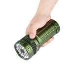 Lumintop Mach4695 with OLED Display 30000LM Strong Light 8*XPH50 LED Flashlight With 46950 Battery USB-C Charge Discharge 32000mAh Power Bank Self Protect Search Torch With Fan High Powerful Outdoor Lighting