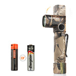 LinkMejor B74 700LM 90 Degree L-shape LED Camo Rechargeable Twist Clip Flashlight 14500 Waterproof LED Torch