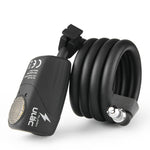 LinkMejor 110dB Loud Bike Lock 6 Months Battery life Steel Cable Anti-Theft Bike Lock for Road Bike