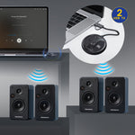 BlitzWolf® BW-LE524 USB Audio Transmitter Adapter bluetooth V5.4 Adapter 50m Range Dual Connection Low Latency Mini Portable Type-C USB Transmitter Adapter for TV PC