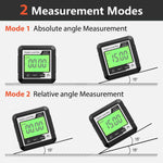 360° Digital Level Angle Gauge Mini Measuring Protractor Inclinometer with Electronic Magnetic Base Backlight Carpenter Tools