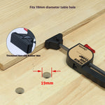 LinkMejor 19mm 20mm MFT Workbench Woodworking Clamps Set with 2 PCS Clamps and 2 PCS Bench Dogs for for 3/4 Inch 19mm Workbench Dog Hole