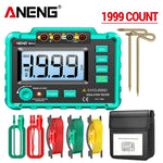 LinkMejor Green Color MH14 Ground Resistance Megohm 1999 Conuts Meter Testers Megohmmeter Voltmeter Ohm Detector without BatteryTool