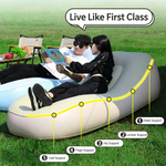 Xmund Fast Inflatable Air Sofa Bed, Outdoor Portable Air Mattress, Lazy Camping Automatic Inflatable Sleeping Mat 175*68cm