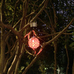 LinkMejor Solar Powered Wind Chimes Light Waterproof RGB Colorful Gradient Wind Turn Light Wind Chimes Light