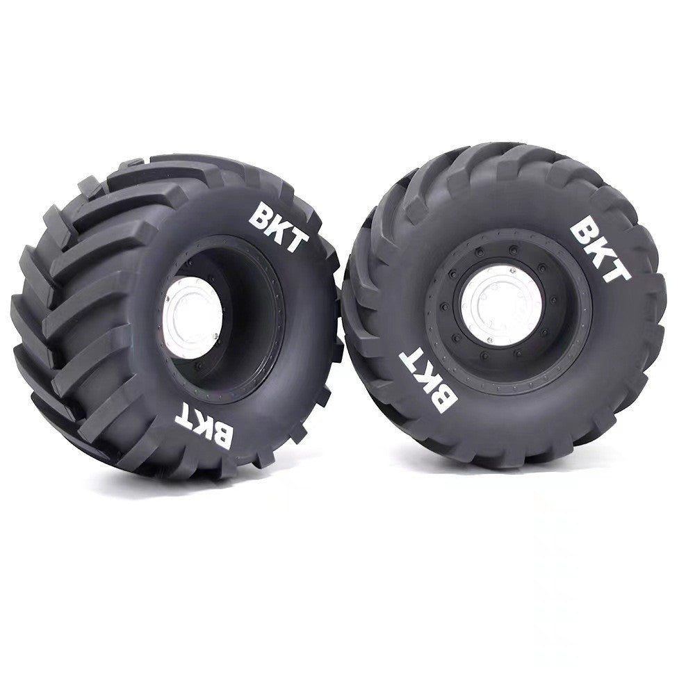 2PCS Monster Truck Tires Wheels 14mm/17mm Adjustable for 1/8 LOSI LMT W66 KYOSHO Axial RC Cars Vehicles Models Spare Parts
