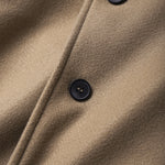 LinkMejor Mens Solid Stand Collar Button Front Jacket Casual Fall Winter Outwear Top with Pockets S-5XL