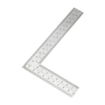 Stainless Steel L Square Ruler Right Angle Measuring Tool 100mm 150mm 300mm Double-Sided Scale for Carpentry Framing Roofing Layouts