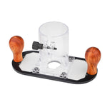 LinkMejor Wood Router Base for Edge Guide Woodworking Trimming Machine Milling Groove Flip Milling Base Guide