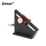 LinkMejor Aluminum Alloy Marking Gauge MG0-000-0164 0-58mm High Precision Woodworking Tool Compact Lightweight Anodized Finish