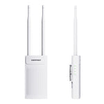 LinkMejor CF-EW61-S Outdoor WiFi Access Point 300Mbps 2.4GHz Long Range Omnidirectional Weatherproof IP66 High Power QualcommChip PoE Wireless AP for Park Farm