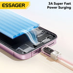 LinkMejor ES-X76 3A 29W USB-C to iP Digital Display Cable PD Fast Charging Data Transmission Copper Core Line 1M/2M Long for iPhone 14 14 Pro 13 12 Pro Max