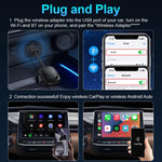 Wireless CarPlay Adapter Android Auto USB Dongle OEM Wired Upgrade 5G WiFi BT 5.0 Plug and Play Fast Connection