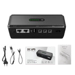 DC UPS Mini Uninterrupted Power Supply 5V 9V 12V Output for Routers Cameras 18W Battery Backup 10400mah  EU/US Plug
