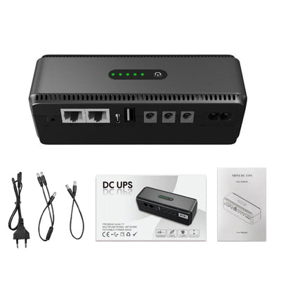 DC UPS Mini Uninterrupted Power Supply 5V 9V 12V Output for Routers Cameras 18W Battery Backup 10400mah  EU/US Plug