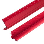 Metric & Imperial Marking V-Ruler High Precision Durable Aluminum Alloy Versatile Parallel/Vertical Line Scribe Marking Gauge