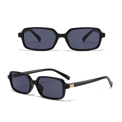 Fashion Small Rectangle Polarized Sunglasses for Women Men UV400 Protection Sun Eyeglasses for Outdoor Travel