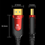TJ TJ-A149 8K HD2.1 Optical Fiber Cable 48Gbps 8K60Hz 4K120Hz ARC HDR for PS5 Projector Monitor TV Home Theater System