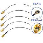 5Pcs SMA Connector Cable Female to uFL/u.FL/IPX/IPEX UFL to SMA Female RG1.13 Antenna RF1.13 Cable Assembly RP-SMA-K