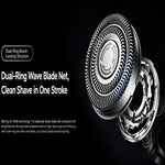 LinkMejor MIJIA QDL11 Electric Shaver Pro with Multifunctional Base Station Shaving Pressure Display Dual Ring Foil 360° Floating Head Long Battery Life Type-C Charging