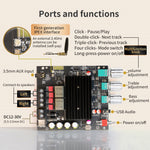 Sinilink XY-T1002P Bluetooth 5.2 Audio Power Amplifier Board 100Wx2 Adjustable Bass Treble For Home Theater and Car Audio