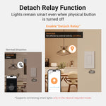 LinkMejor ZBM5 SwitchMan Zigbe Smart Wall Switch 120W Supports No Neutral and Neutral Wire Detach Relay Mode Works with Home Assistant